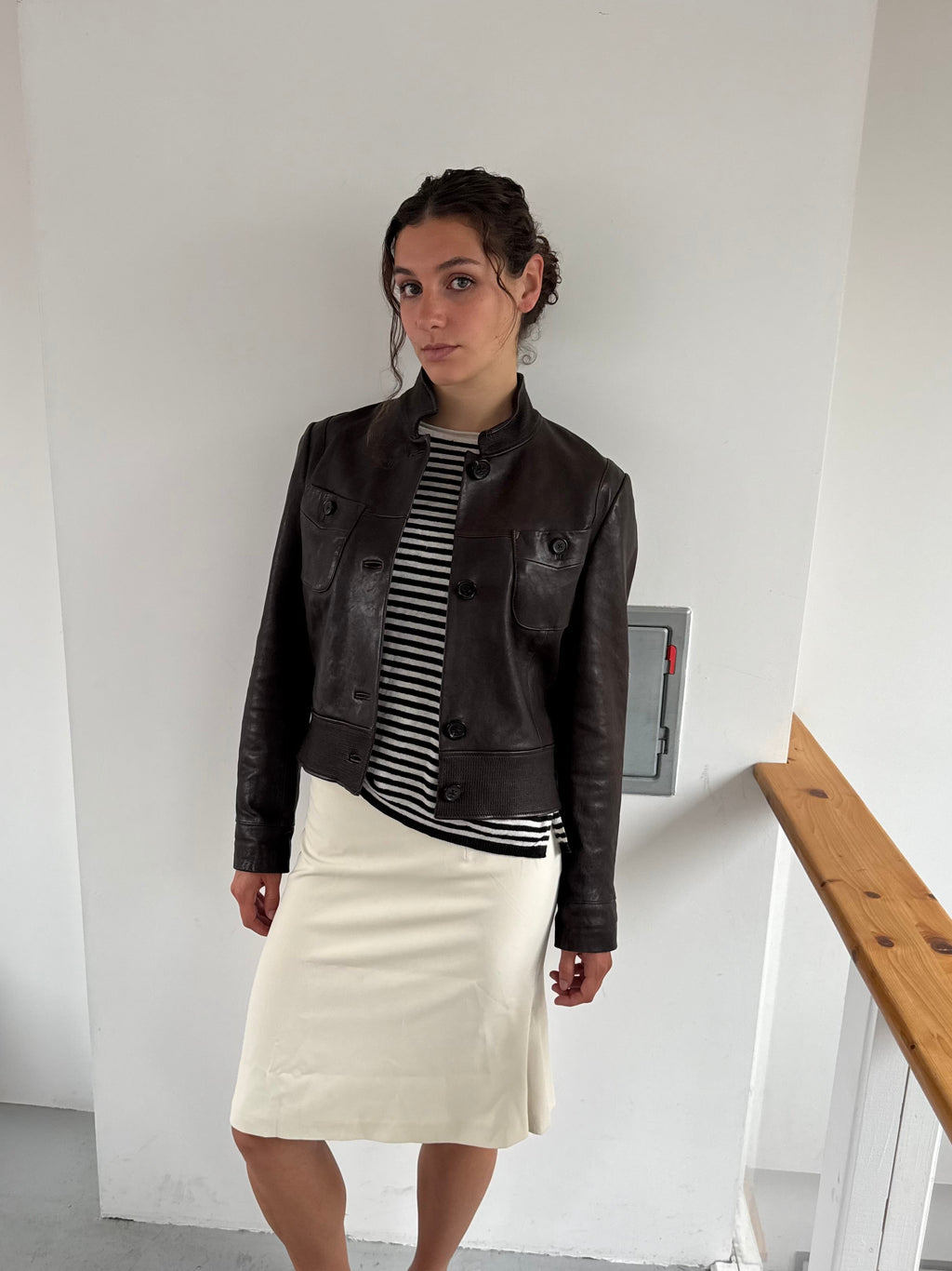 Dark Brown leather jacket
