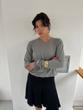 Grey V-neck